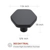 Home Expert Black Cabinet Knobs 15 Pack Solid Kitchen Cabinet