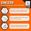 SWIZER Chia Seeds Coffee Healthy Instant Coffee Packets Single Serve