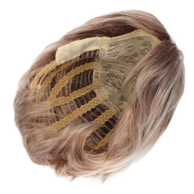 Woman Short Wig Synthetic Layered Straight Fluffy Heat Resistant Soft
