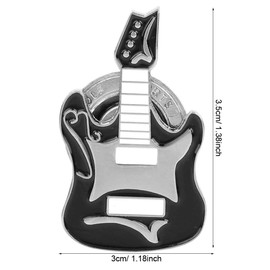 Golf Ball Marker Hat Clip, Golf Ball Marker with Magnetic Guitar Pattern Ball Marker for Women Men Kids Golf Ball