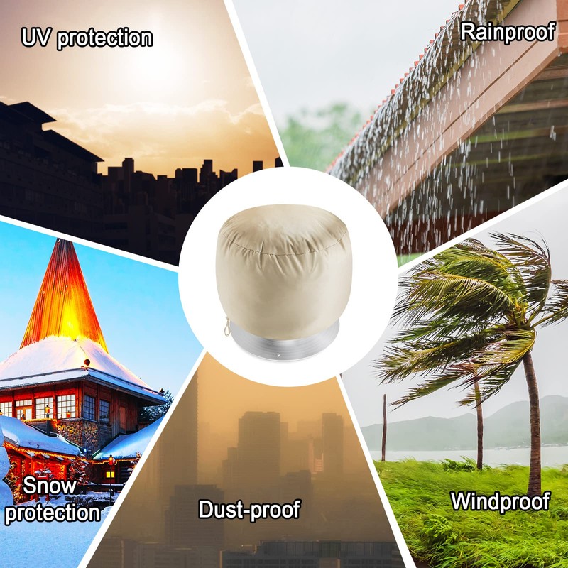 4 Pack Wind Turbine Roof Vent Cover 20" x 20"