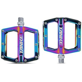 Pedales de Bicicleta Pedales de Bicicleta MTB de Aluminio Anti-silp Pedal Plano de Bicicleta con rodamiento Sellado para Bicicleta Plegable de Carretera de montaña MTB