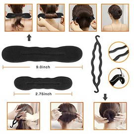 40 Pcs DIY Hair Braiding and Modelling Tool Kit - Number-one Fashion Accessories with Spiral Hair Styling Tools for Girls and Women