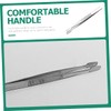 Vaguelly 10Pcs Stainless Steel Tweezers for Stamps Eyelash and Jewelry