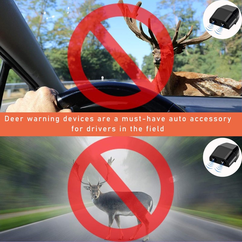 Dickno 8 PCS Deer Whistles for Car, Automotive Deer Warning