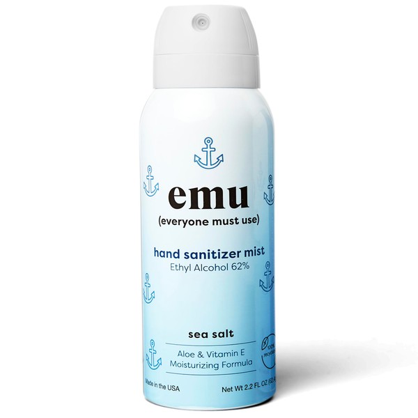EMU (EVERYONE MUST USE) Hand Sanitizer pocket spray, Travel size