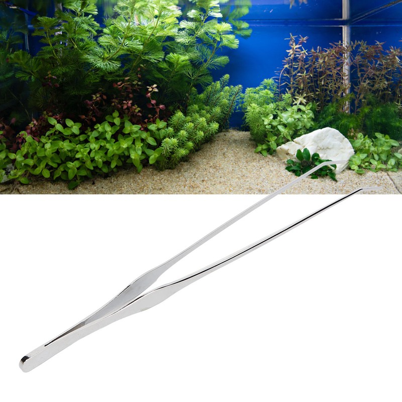 Aquarium Tweezers Stainless Steel Long Handle Fish Tank Aquatic Forceps