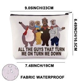 Bear Lover Cosmetic Bag Gift For All Boys Who Will Me On Ture Me Down Ture Me Down Bear Toiletry Bag Bear Merchandise, The Guys Uk