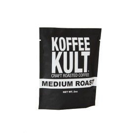 Koffee Kult Medium Roast Whole Bean Coffee - Premium Arabica Coffee Beans for Caffeine Enjoyers Seeking Bold, Rich Flavor and Aroma in Every Cup - Perfect for Brewing Enthusiasts (Whole Bean, 2oz)
