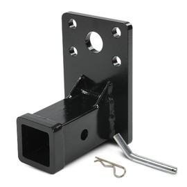 GRAND ORANGE 2" Receiver Trailer Hitch with Hitch Pin Kit Compatible with Hmmwv Humvee Military M998 M151A1 Black Steel