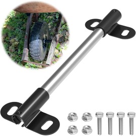 FOROIRON Heavy Duty Wheelbarrow Axle Bracket Set Compatible with 5/8” Wheelbarrow Axles Wheelbarrow Axle Shaft and Bracket Wheelbarrows Spare Part Include Bolt and Nut