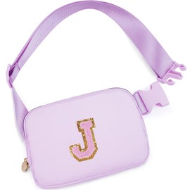 Uygafly Birthday Gifts for 6 7 8 9 10 11 12 13 Year Old Girls,Fanny Pack Belt Bag Crossbody Bags for Women Girls Kids,Fashion Waist Packs Cute Teen Trendy Stuff Travel Essentials | Lavender,J
