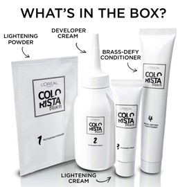 L'Oréal Paris Colorista Effect Bleach Lightening Kit, 1 Application, Lightens Hair with No Brassiness, Colour: Bleach