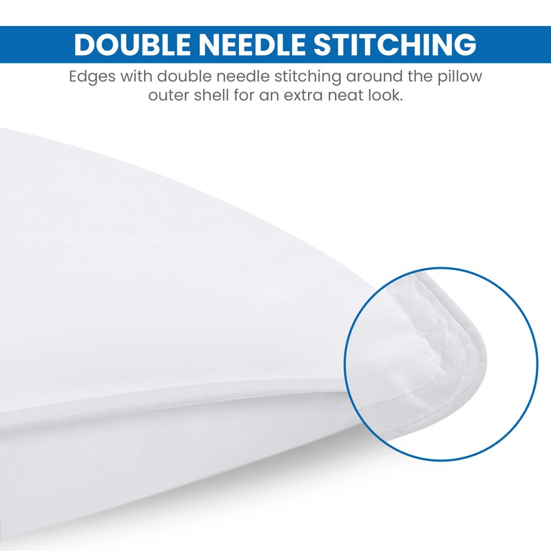 Utopia Bedding Bed Pillows for Sleeping (White), Queen Size, Set