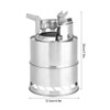 Outdoor Portable Folding Stainless Steel Detachable Picnic Camping Stove Cookware