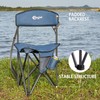 PORTAL Extra Large Quick Folding Tripod Stool with Backrest Fishing