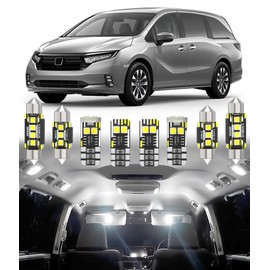BMT xms Car Interior LED Light Replacement for Honda Odyssey 2018-2022,6000K Super Bright Interior Light Bulbs Package, 15pcs