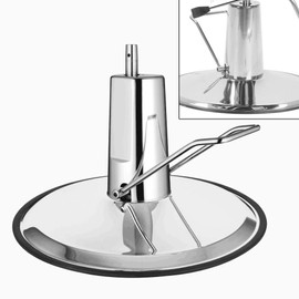 Barber Shop Chair Hydraulic Pump with Base Height Adjustable Salon Chair Replacement Pump Heavy Duty Seats Hydraulic Pump for Bars Be-au-ty Restaurants Office (23in base+4.3in Hydraulic Pump)