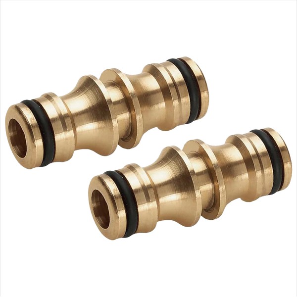 Brass Double Male Hose Connectors, Hose End Connectors, Garden Hose