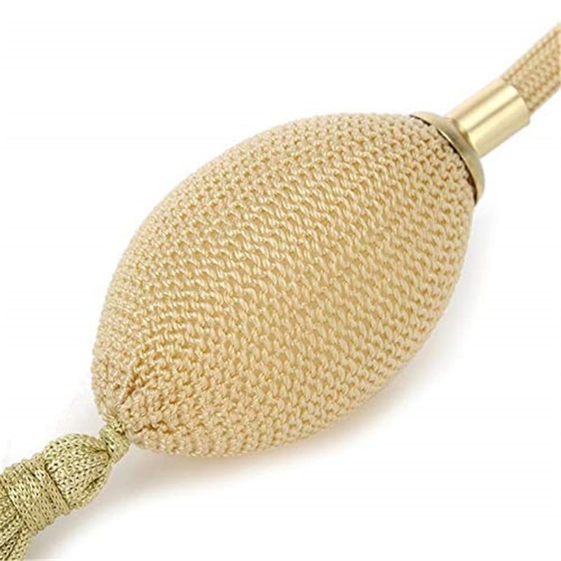 YangLand 80ml Clear Crystal Perfume Bottle Gold Long Spray Tassels