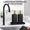 GMISUN Kitchen Soap Dispenser Set with Tray, Dish Soap Dispensers