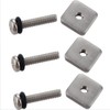 VTurboWay 316 Stainless Steel Fin Screw and Plate for Surf