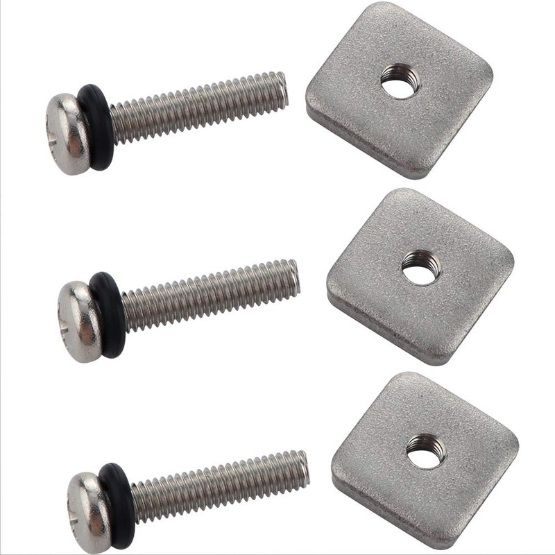 VTurboWay 316 Stainless Steel Fin Screw and Plate for Surf
