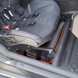 Sresk Maverick X3 Storage Accessories, Maverick X3 Under Seat Bag Gear Storage Tool Pouch fits for Can-Am Maverick X3 2017-2023 Large Capacity Waterproof Easy to Carry (RED PIPING)