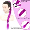 36 Inch Purple Hair Extensions Pre-Braids Braiding Hair for Cosplay