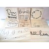 "YOU WILL BLOOM Solid Wood Freestanding Plaque. Wooden Shelf or