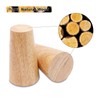 Pack of 4 Wooden Table Legs, Solid Wood Conical Replacement