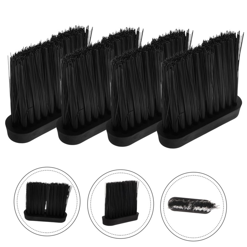 Kisangel 3sets Fireplace Brush Head Replacement Scrub Brushes for Fireplaces