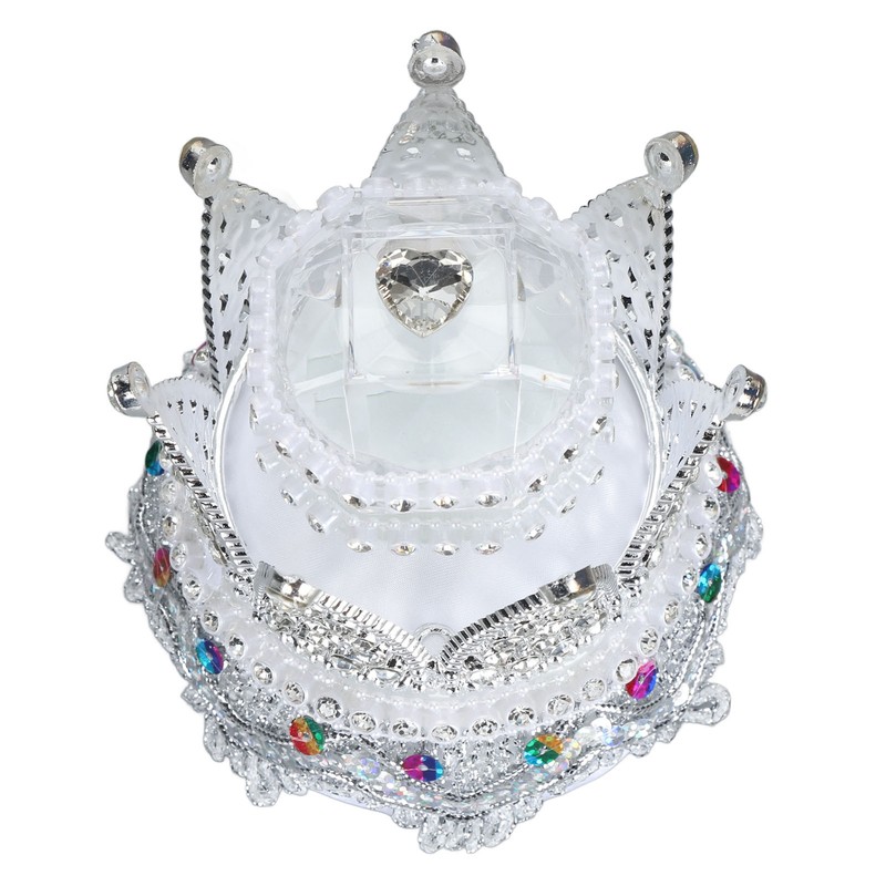 Crown Ring Box Luxurious Romantic Engagement Ring Box Portable Compact