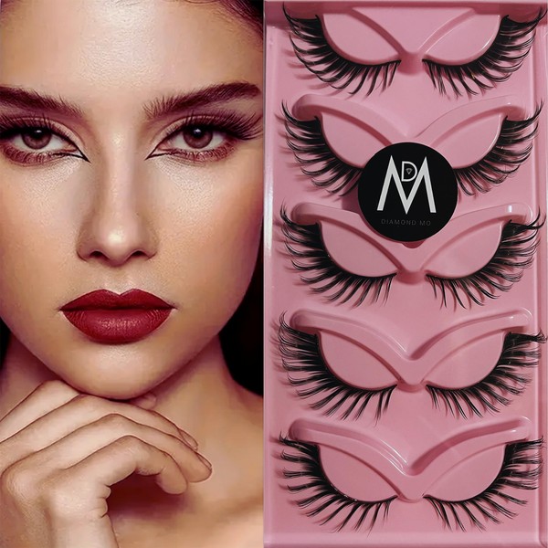 Fox Eye Lashes Mink Magnetic Eyelashes Natural Look 3D Curl