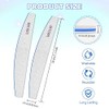 12 PCS Double Sided Emery Board Nail Files, 100/100 Grit