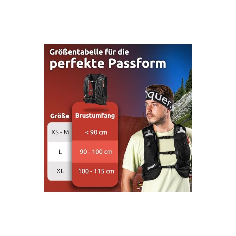 Conquer. Running Vest 15L with 2L Hydration Bladder - Women's