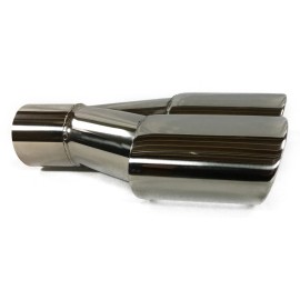 Dual Exhaust Tip 2.25 In Inlet Dual 3.00 Oval X 2.50 High Outlets 9.75 In Long Resona