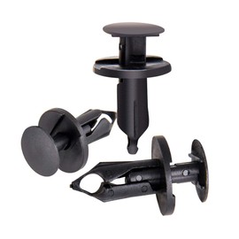 CarBole 8mm Car Body Trim Clips: 120 Pcs Car Retainer Clips Universal Auto Clips Plastic Nylon Rivet Trim Clamp Bumper Fastener Clips Compatible with Car Boots, Interior Doors or Trim Panels