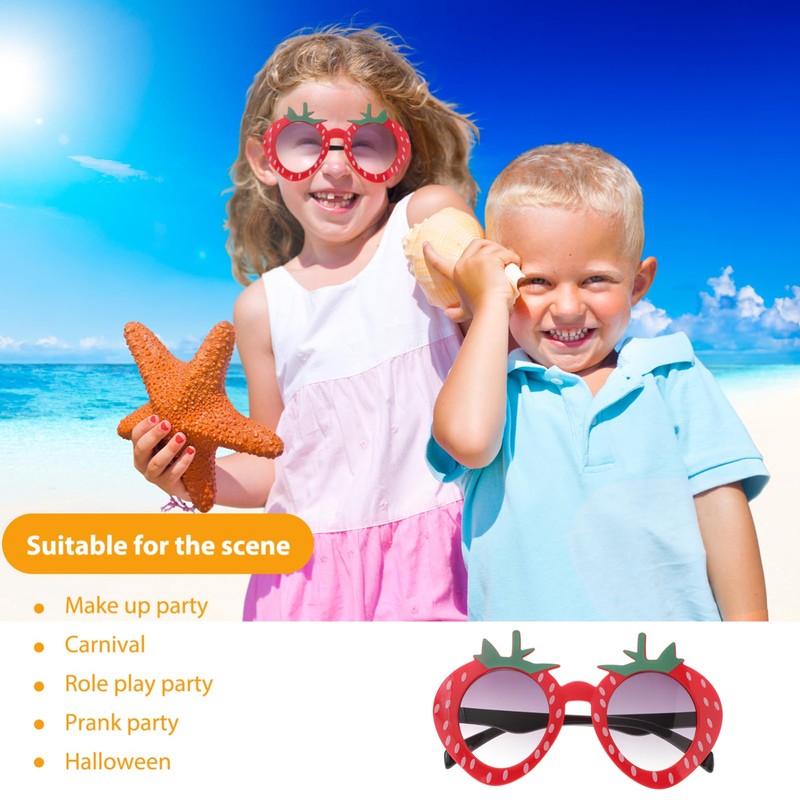 NOLITOY Strawberry Sunglasses Novelty Sunglasses for Tropical Party Decoration, Prom