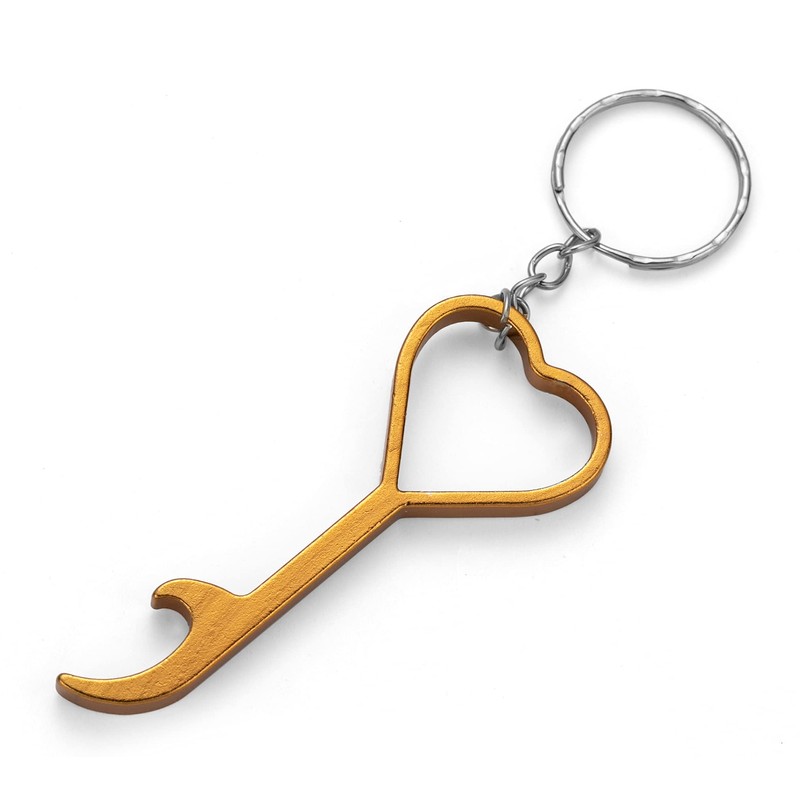 Komonee Heart Keyring Bottle Opener Novelty Metal Love Key Chain