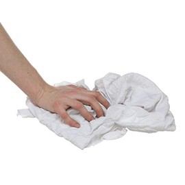 Seachoice 90007 Recycled White Knit Wiping Cloths – Low-Lint – 1 Pound Box