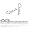 METALLIXITY 10pcs 3mm x 60mm Cotter Pin Carbon Steel R