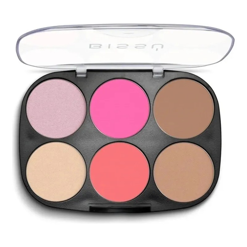 Paleta De Rostro Bissu Iluminador Rubor Bronceador Contorno