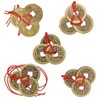 XUKZIMA 5 Strings of Copper Lucky Coins, Feng Shui Coins,