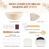 Cartman Bread Proofing Basket, Round 10 inch Sourdough Starter Kit,