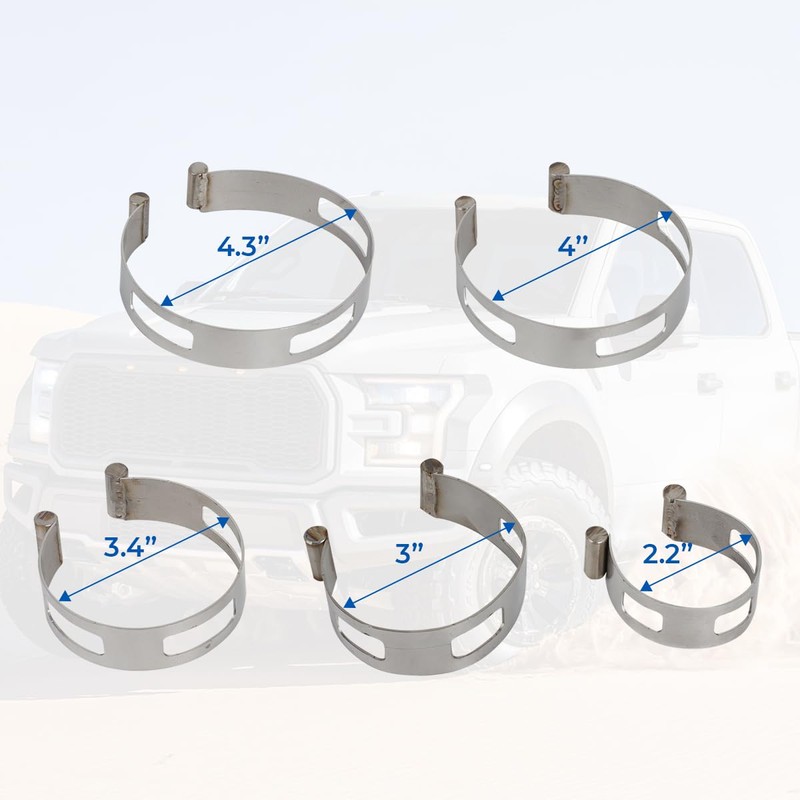 5PCS Exhaust Pipe Tacking Band For Tig Welding Fabrication 2"