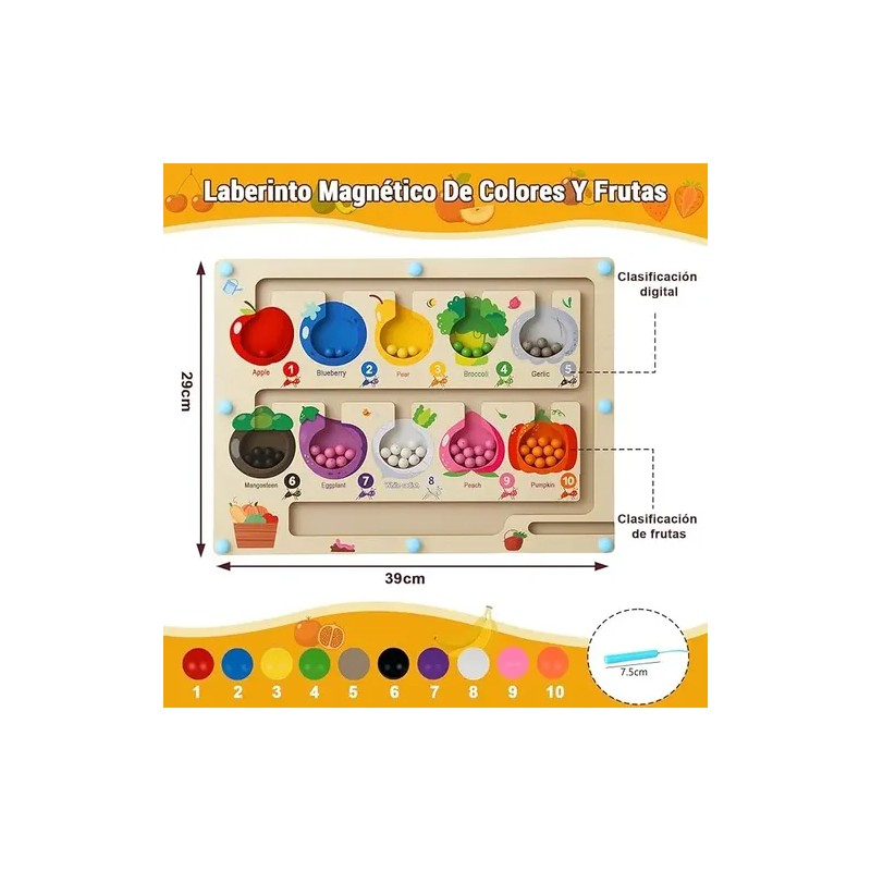 Laberinto Magnético Didáctico Para Niños Juegos Montessori