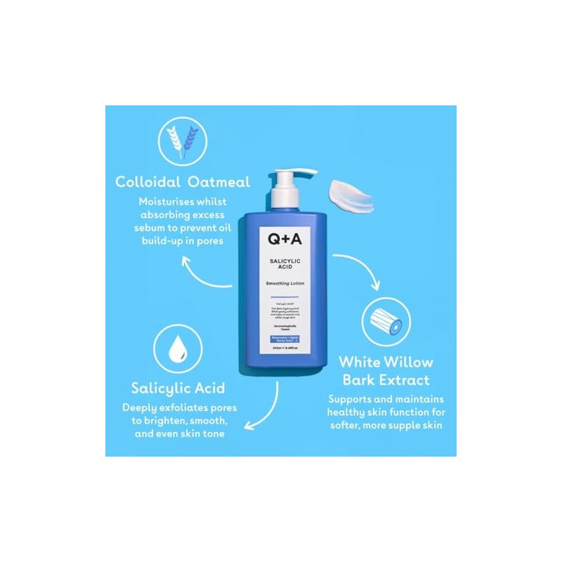 Q+A Salicylic Acid Smoothing Body Lotion Duo 2 x 250ml