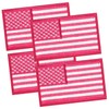 LEMIBK 4PCS American Flag Patches, Embroidered Iron on/Sew on US
