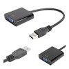 EBTOOLS Adaptador de USB a VGA, Convertidor de Audio Y